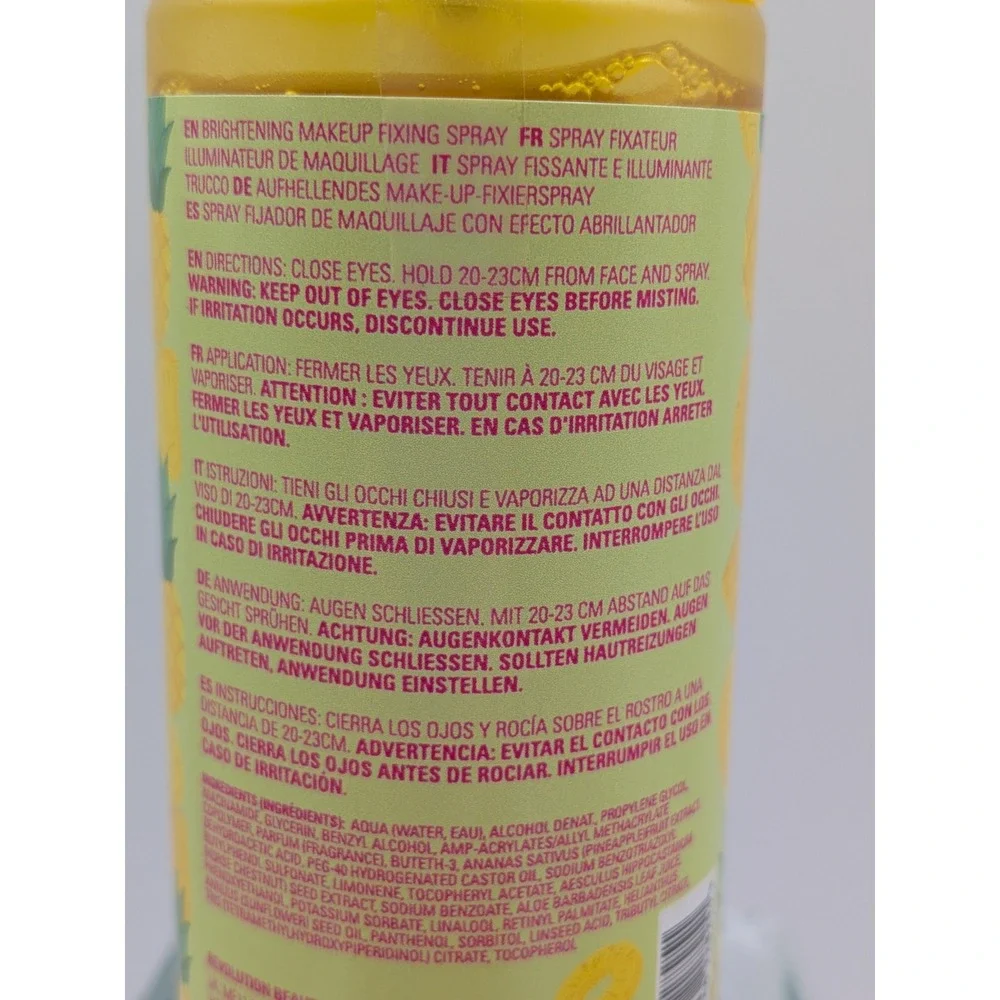 I Heart Revolution Pineapple Brightening Makeup Fixing Spray 3.38oz Set of 2